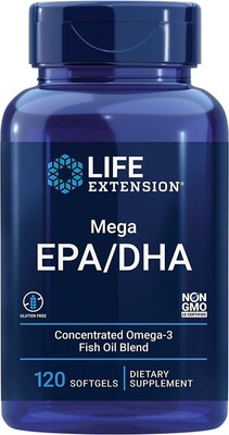 Life Extension Mega EPA/DHA-120 Weichkapseln (16,45 EUR/100 g)