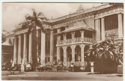 Indien; Marmorpalast, Kalkutta RP PPC, unbenutzt, um 1910