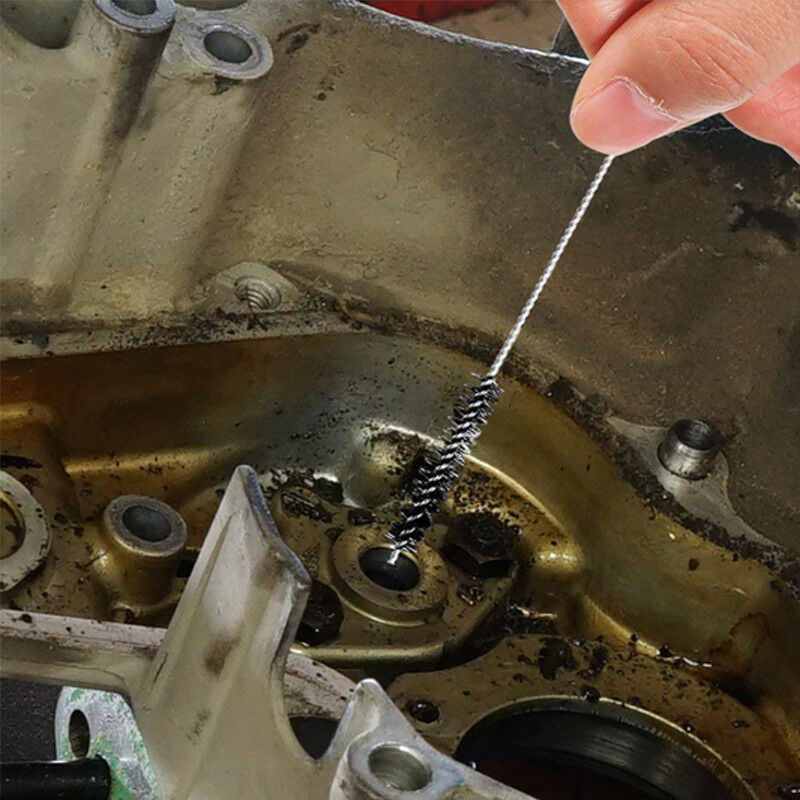 Motorcycle Carburetor Carbon Dirt Jet Remover Cleaning Needle Brush Tools Kit