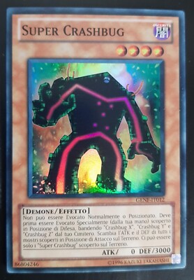 SUPER CRASHBUG Super Rare auf Italienisch GENF-IT036 YUGIOH