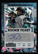 2021 Panini Contenders Variations B Cracked Ice Ticket #186 Jose Devers Auto /23