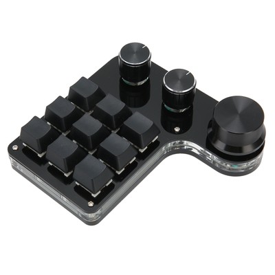 One Handed Macro Mechanical Keyboard RGB Mini Wired USB OSU 9 Keys USB Mini New