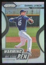 2020 Panini Prizm Daniel Lynch Silver Prizm Rookie Warming in the Pen Royals RC