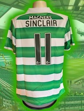 Hand Signed SCOTT SINCLAIR Celtic Football Home Shirt Invincibles Rare - COA