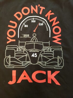  Rahal Letterman Lanigan YOU DON'T KNOW JACK T Shirt Black Size L