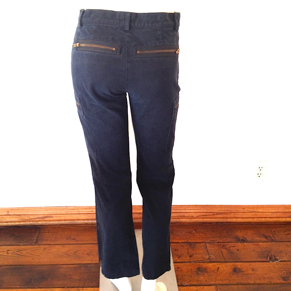 MICHAEL Michael Kors Vintage Navy Blue Zipper Pants (… Gem