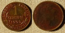 France : 1909 1 Ct  VF-XF # 840  IR2281