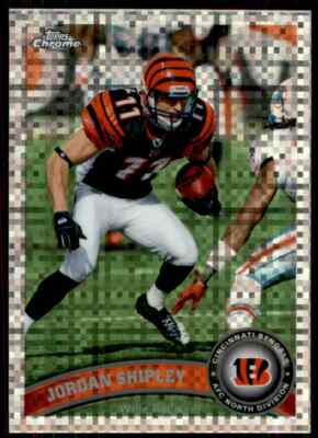 2011 Topps Chrome X-Fractor Jordan Shipley Cincinnati Bengals #188