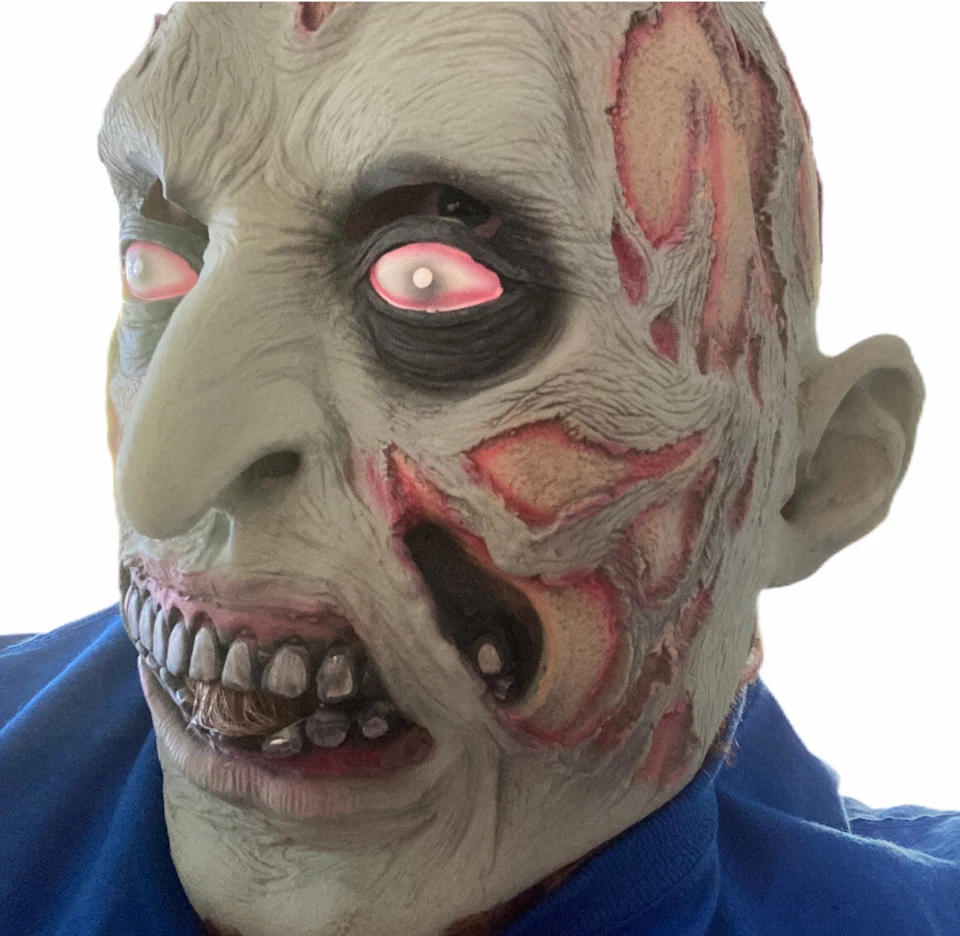 Rubber Mask Zombie Ghoul Adult Unisex Halloween Cosplay - Image 2 of 4