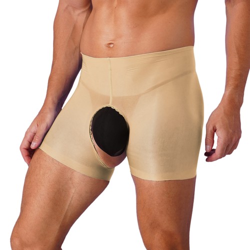 Boxer homme transparent slip nylon sans entrejambe culotte sous vêtement de nuit - Photo 100 sur 123