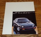 Original 1987 Dodge Shadow Deluxe Sales Brochure 87