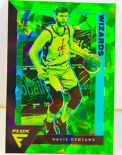 Davis Bertans 2020-21 Flux Basketball Fanatics Green Cracked Ice Prizm Card #178