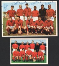 Standard de Liège lot de 2 autographes photo dédicacés 1962 Football Club