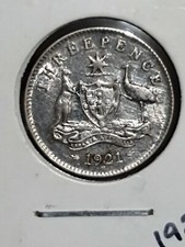 Australian 1921m THREEPENCE UNC