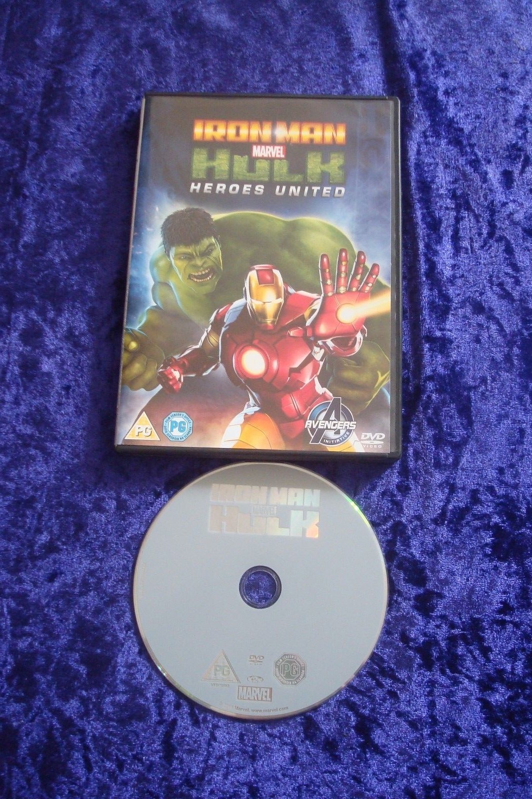 IRON MAN & HULK HEROES UNITED MARVEL DVD SUPERHERO AVENGERS UK REGION 2