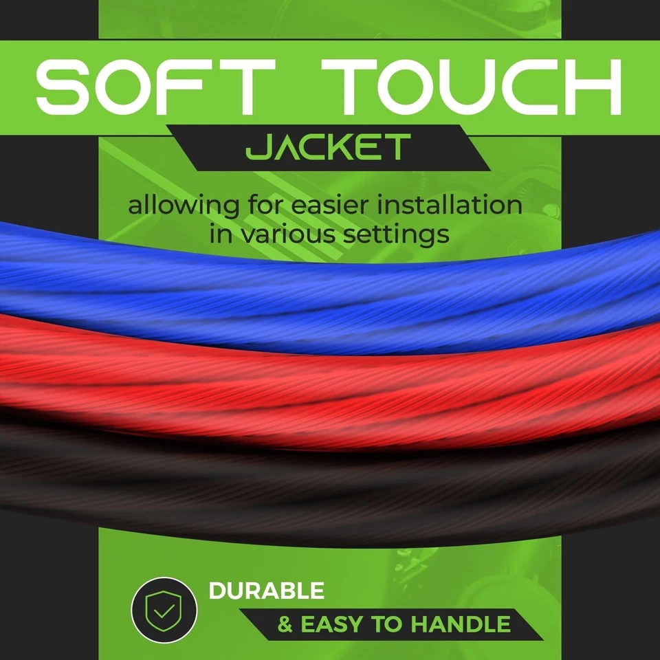 Cables Para Amplificadores De Carro Auto Altavoces Kit De Instalación Calibre EE. UU. Foto 3 de 4