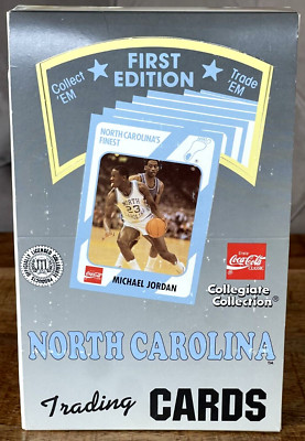 1989 NORTH CAROLINA College Basketball (1st Edition) BOX 36 PACKS AIR JORDAN OVP