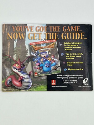 Dragon Warrior Monsters (Nintendo Game Boy Colo) Instruction Booklet Manual  ONLY | eBay