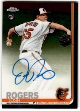 2019 Topps Chrome Josh Rogers Rookie Auto #RA-JR Baltimore Orioles