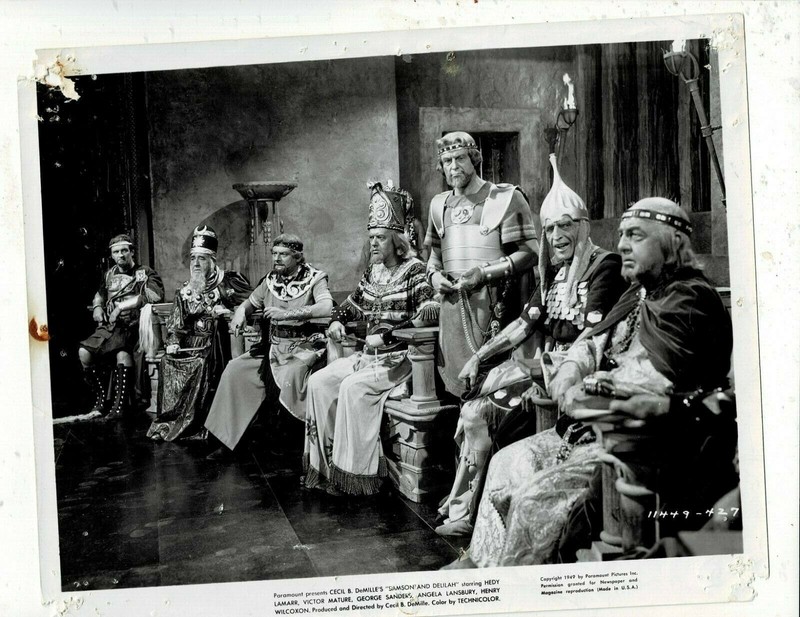 SUPER RARE!! 8X10 1949 ORIGINAL SAMSON & DELILAH HEDY LAMARR-VICTOR MATURE PHOTO