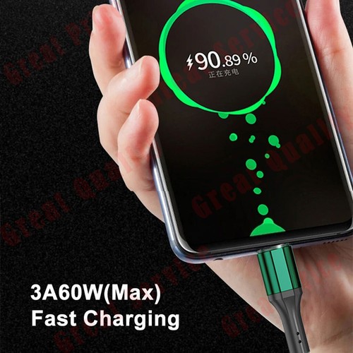 USB Type C Devices Charging and Data Transmission Cable Nylon Braided Line 3-6ft - Picture 11 of 15