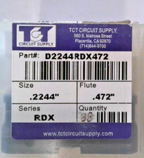 TCT REPOINTED DRILLS RDX 5.70MM 0.2244" DIA 0.472" FLUTE LOT OF 27 
