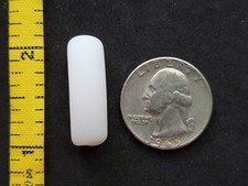 PURE BEACH SEA GLASS SURF TUMBLED WHITE MILK SNOW HANDLE FROSTED PENDANT RARE S1