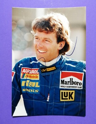 Original Autogramm Christian Danner RIAL, Formel 1 GP 1989, altes Foto 9x13cm