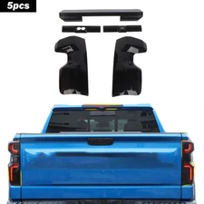 Interior Decor Cover Trim Accessories Full Kit For Chevy Silverado 22+Black Wood