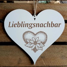 Sign heart favourite neighbour favourite neighbour wooden sign gift decorative heart 🎁