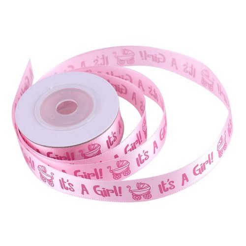10 Yards Pink Baby Shower Party Polyester Ribbon For Gift Wrapping Cake Deco SKI - Picture 10 of 24
