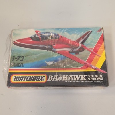 Matchbox Maßstab 1/72 BAe Hawk Red Arrows, Modellbausatz. [neu] Vintage Flugzeug Modell 