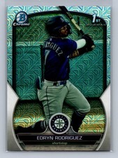 Edryn Rodriguez Seattle Mariners 2022 Bowman Chrome 1st Bowman Shimmer RC