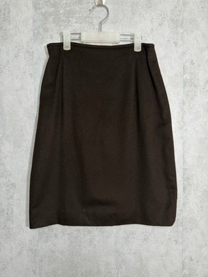 Jil Sander Cashmere Skirt Womens 36 Brown Luxury Italy Pencil Straight Midi Mini