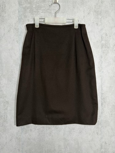 Jil Sander, Vintage Cashmere Jil Sander Skirt Womens 36 Brown Italy Midi Mini Vtg