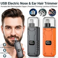 Nose Hair Trimmer for Men Women Nostril Ear Hair Trimmer USB Rechargeable