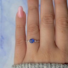 Blue Kyanite Ring / 925 Sterling Silver Ring / Healing Gemstone / Gifts for her