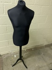 Shop Mannequin Torso on wood Stand – Cloth Finish – Retail Display – 147cm