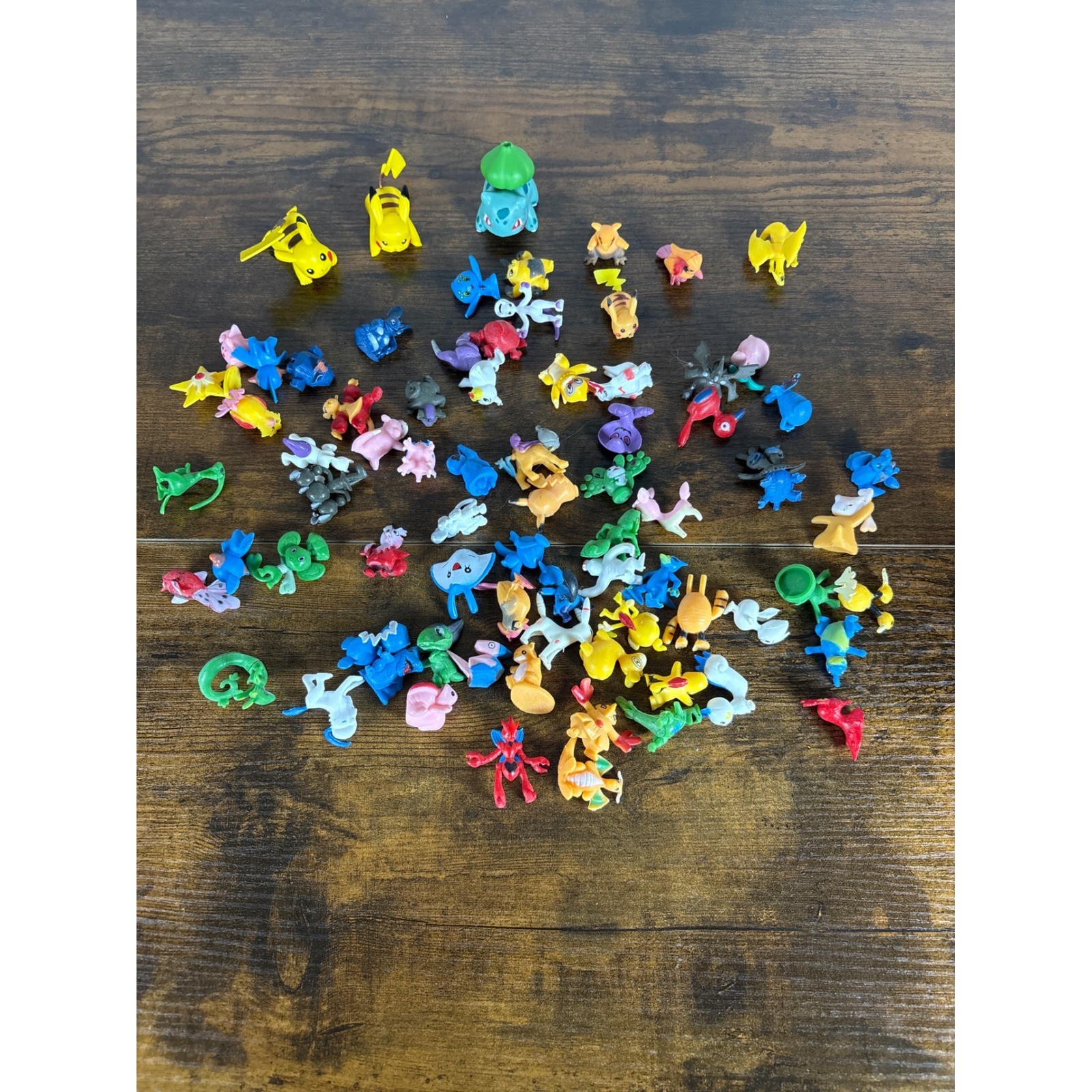 Huge Pokemon Mini Figure Lot Bulk Pikachu Bulbasaur Plastic 