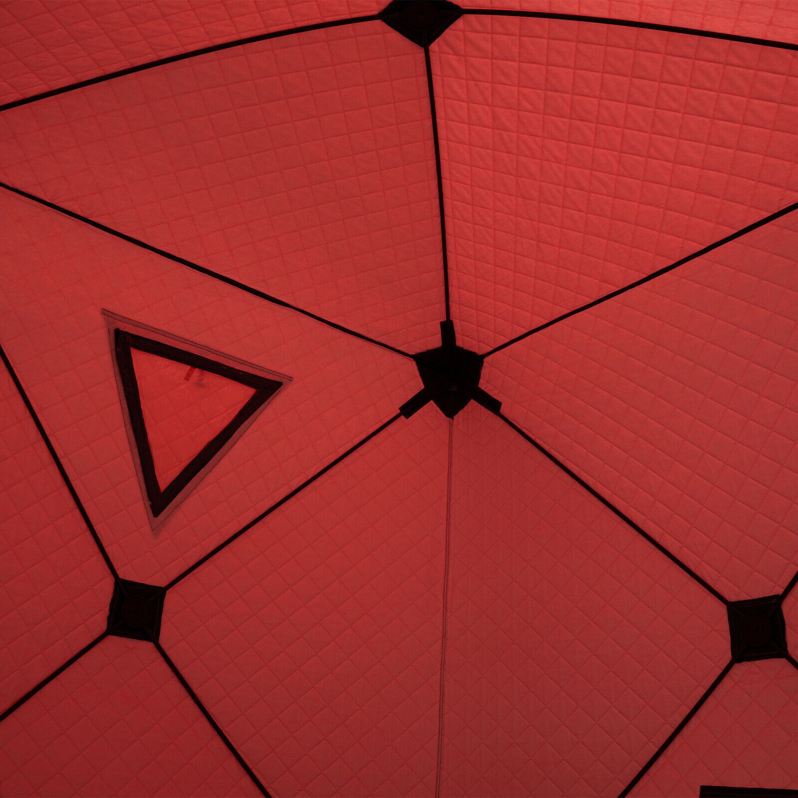 Pop-up 2-person Ice Shelter Fishing Tent Shanty Inside Oxford Fabric Portable