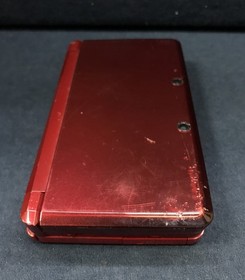 Nintendo 3DS Flare Red Console  w/ Charger & SD 2GB