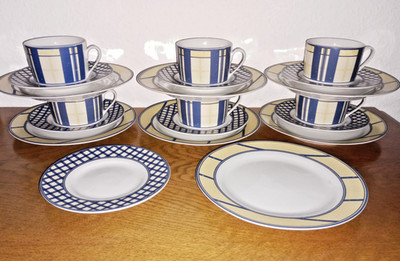 6 3teilige Kaffeegedecke Flirt by R&B, Decor French Vanilla