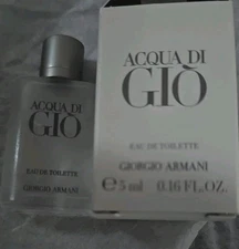 ACQUA DI GIO GIORGIO ARMANI EAU DE TOILETTE 0.16 fl oz MINIATURE SPLASH