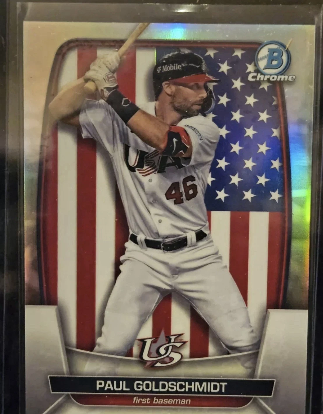2023 Bowman Chrome Paul Goldschmidt WBC Refractor /499 🇺🇸USA