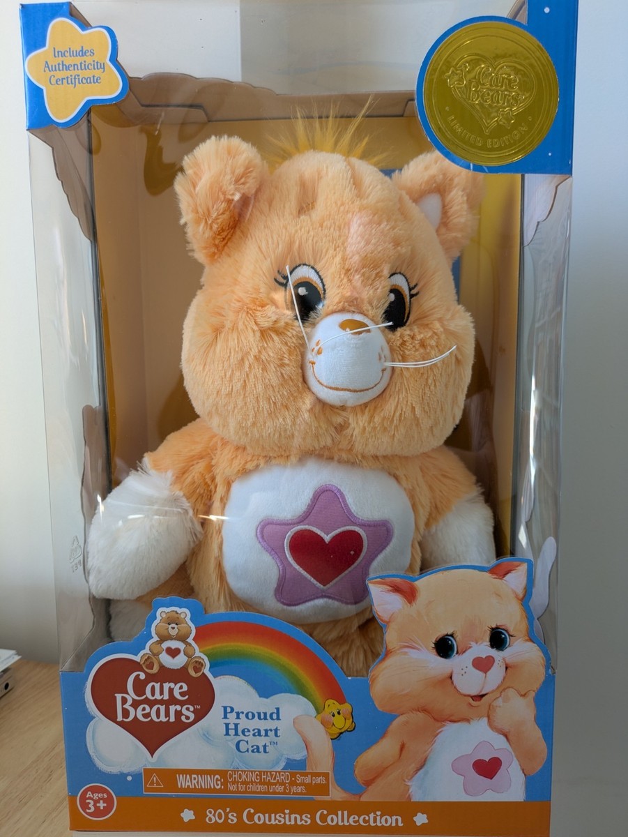 LIMITED EDITION CARE BEAR COUSINS COLLECTION PROUD HEART CAT UK