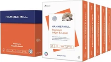 Hammermill Printer Paper, Premium Inkjet & Laser 5 Ream | 2500 Sheets, White 