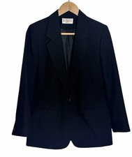 Vintage Sophisticates By Pendleton Blazer Women's 6 Petite Black Made USA Preppy