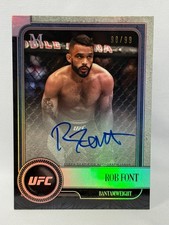2019 Topps UFC Museum Collection Rob Font RC Auto 1st Auto 98/99