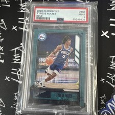 2020 Chronicles RC #168 Tyrese Maxey Blue 59/99 PSA 9
