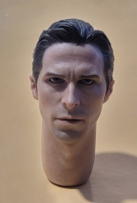 HOT TOYS BATMAN BEGINS BRUCE WAYNE HEAD SCULPT WITH NECK 12'' 1/6 MMS155 NEW *US*